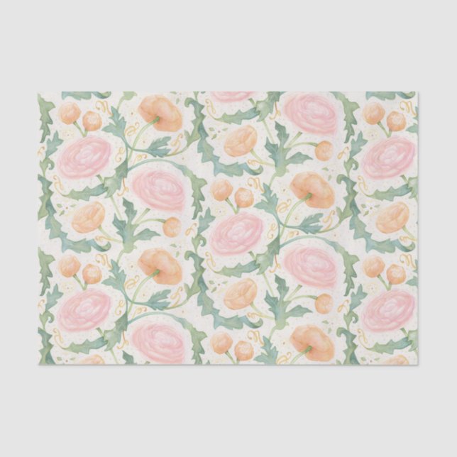 Radiant Ranunculus Tissue Paper (Front)