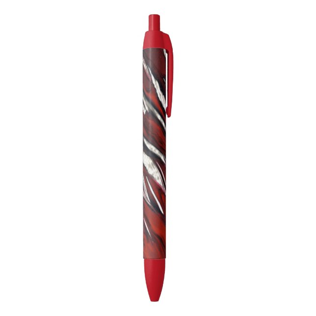 Radiant Red Black Ink Pen (Bottom (Vertical))