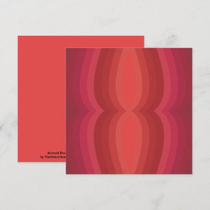 Radiant Reds Carnival Funhouse Distorted Mirror  Card