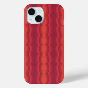 Radiant Reds Carnival Funhouse Distorted Mirror  iPhone 15 Case