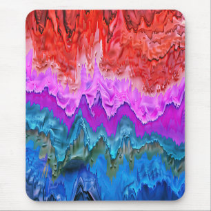 "Radiant Reflection" Colourful Abstract Art Mouse Pad