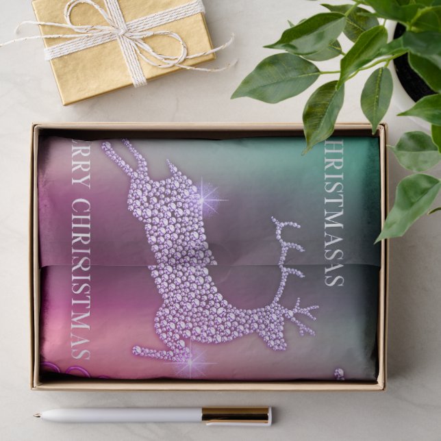 Radiant Reindeer Christmas  Tissue Paper (Gift)
