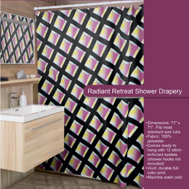  Radiant Retreat Shower Drapery Curtain (Creator Uploaded)
