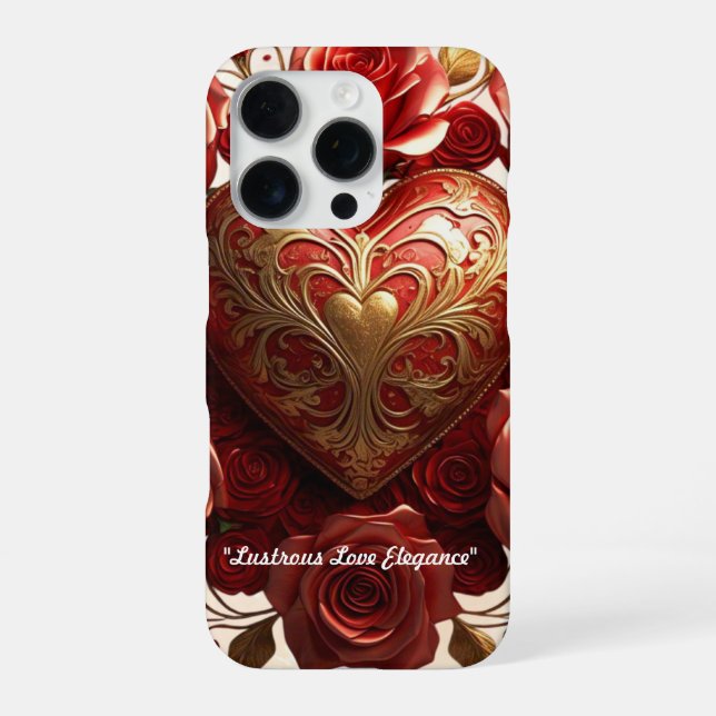 "Radiant Rose Elegance" iPhone Case (Back)