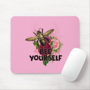 Radiant Rose & the Gentle Bee, Bee Yourself Mouse Pad