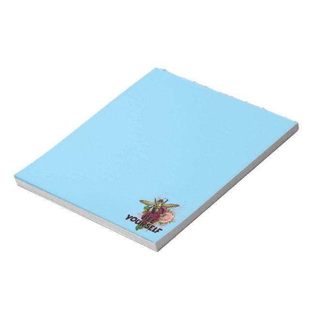 Radiant Rose & the Gentle Bee, Bee Yourself Postca Notepad (Rotated)