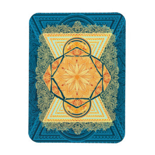 Radiant Sacred Geometry Mandala Magnet