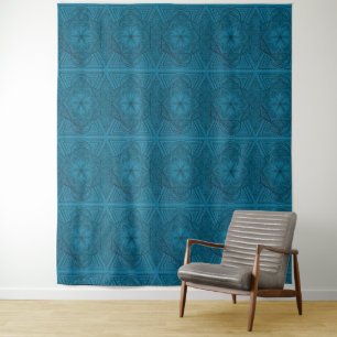 Radiant Sacred Geometry Mandala Tapestry