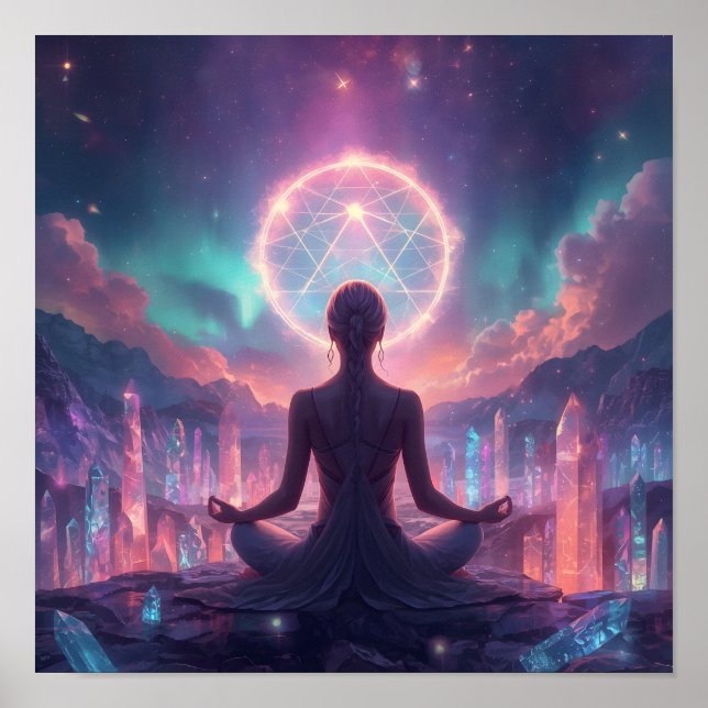Radiant Sacred Meditation Poster (Front)