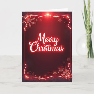 Radiant Script Christmas Card