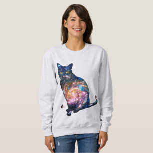 Radiant Space In Cat T-shirt Sweatshirt