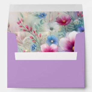 Radiant Sparkling Spring Blooms Envelope
