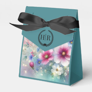 Radiant Sparkling Spring Blooms Wedding Favour Box