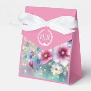 Radiant Sparkling Spring Blooms Wedding Favour Box