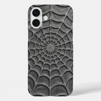 Radiant Spiral Web Abstract iPhone 16 Plus Case