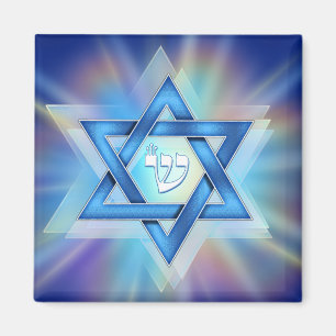 Radiant Star of David Magnet