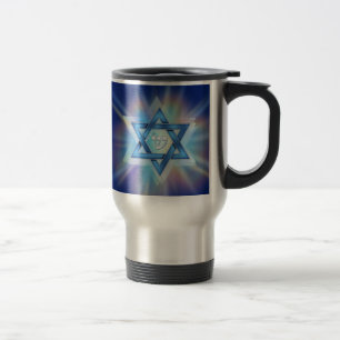Radiant Star of David Travel Mug