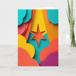 Radiant Starburst Celebration Card