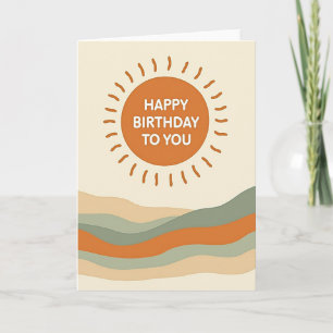 Radiant Sun Birthday Card