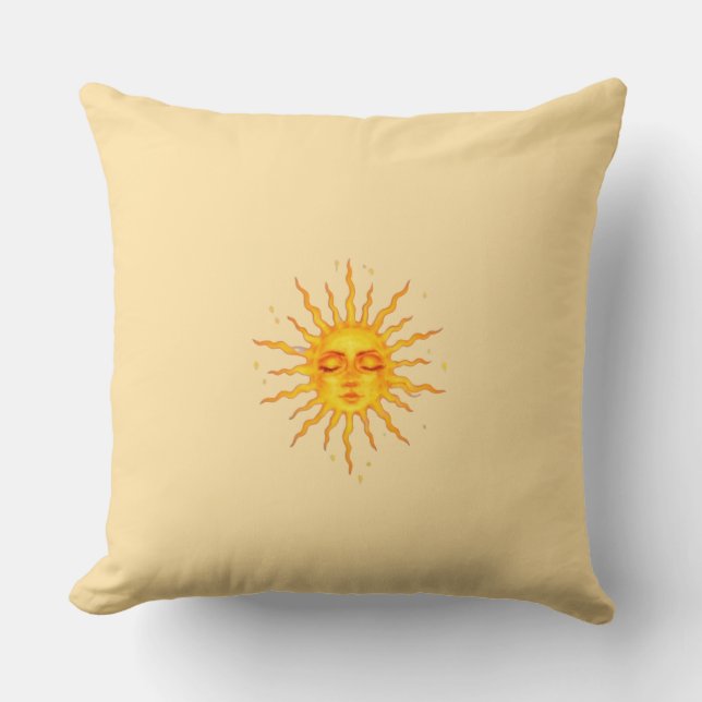 "Radiant Sun Decorative Pillows" Cushion (Front)