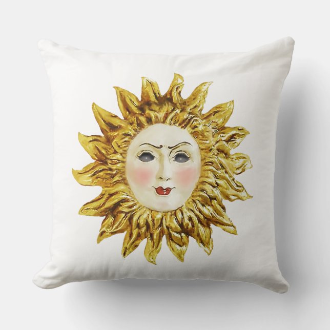 Radiant Sun Face Cushion (Front)