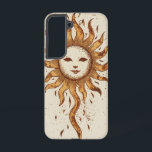 Radiant Sun Spirit Phone Case<br><div class="desc">A radiant sun with a serene face shines with mythological charm,  perfect for those drawn to celestial and spiritual themes.</div>