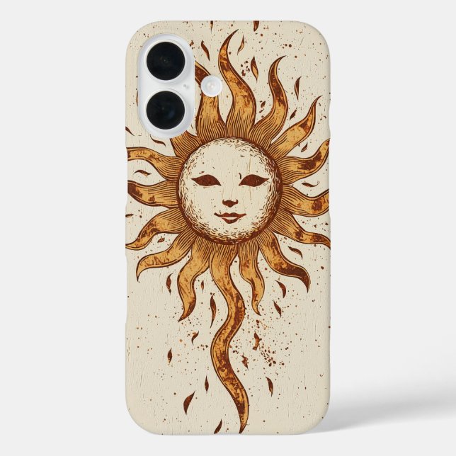 Radiant Sun Spirit Phone Case (Back)