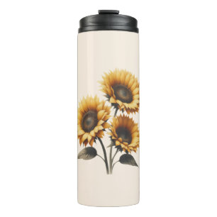 Radiant Sunflower Thermal Tumbler