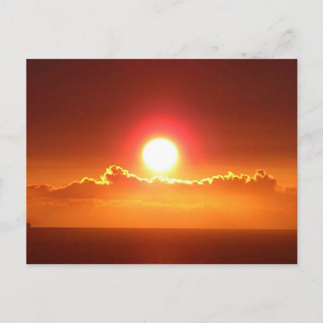 Radiant Sunset Postcard (Front)
