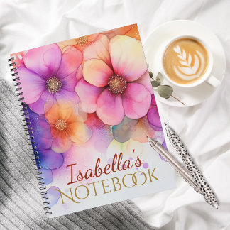 Radiant Symphony of Color & Dreams Blooms Notebook