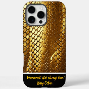 Radiant textures of golden snake skins in sunlight iPhone 16 pro max case