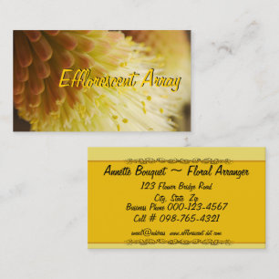 Radiant Torch Lily Business Card
