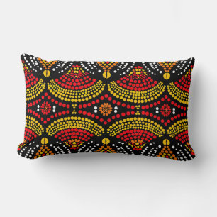 Radiant Tribal Mandala Lumbar Cushion