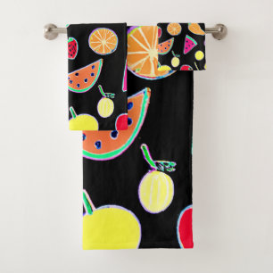 Radiant Tropic Neon Magic Bath Towel Set