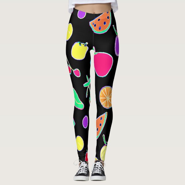 Radiant Tropic Neon Magic Leggings (Front)