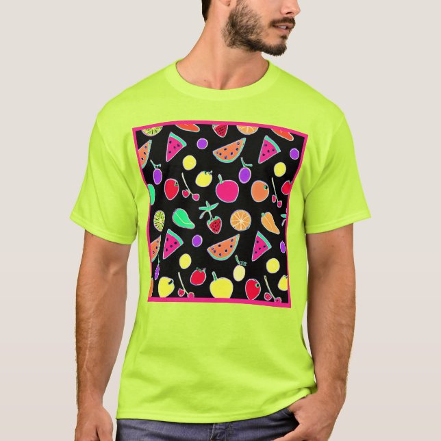 Radiant Tropic Neon Magic T-Shirt (Front)