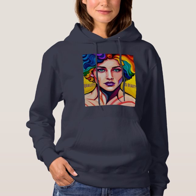 Radiant Unity: Equality Is Beauty Hoodie (Front)