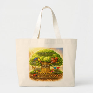 Radiant Visiontree Large Tote Bag