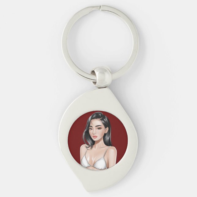 Radiant Waves Keychain (Front)