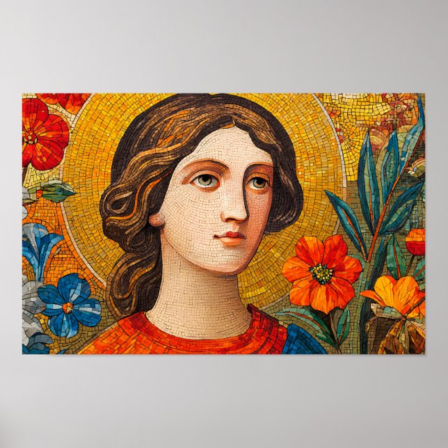 Radiant Wisdom of Saint Catherine of Alexandria Poster (Front)