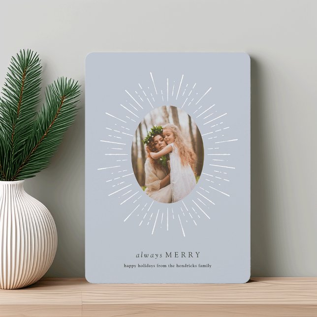 Radiant Wish Holiday Photo Card | Fog (Creator Uploaded)