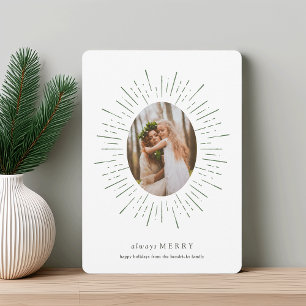 Radiant Wish Holiday Photo Card   Willow