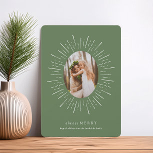 Radiant Wish Holiday Photo Card Willow