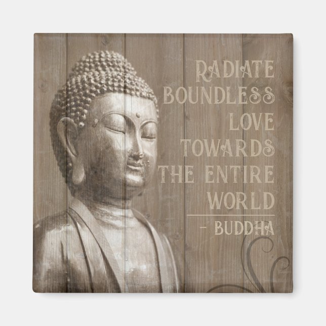 Radiate Boundless Love Buddha Meditation Magnet (Front)