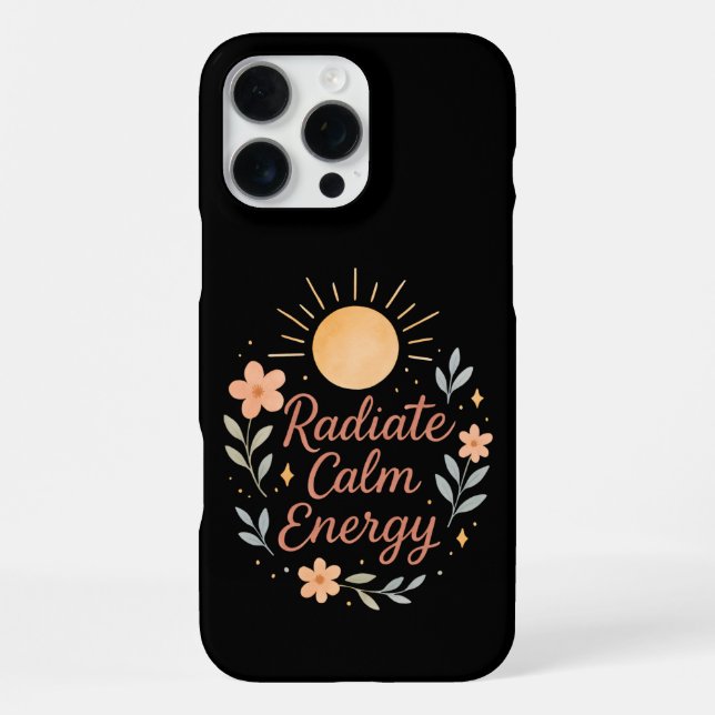 Radiate Calm Energy – Pastel Watercolor  iPhone Case (Back)