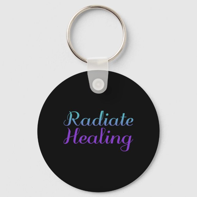 Radiate Healing Prevention Awareness Design Key Ring (Front)