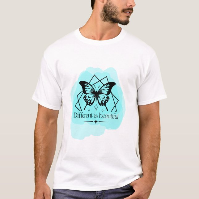 Radiate Individuality: Different Is Beautiful T-Shirt (Front)