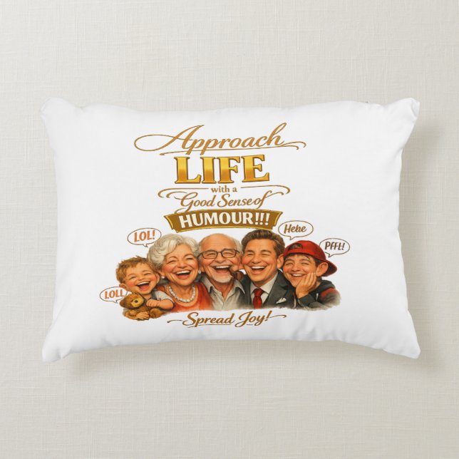 Radiate joy decorative cushion (Front)