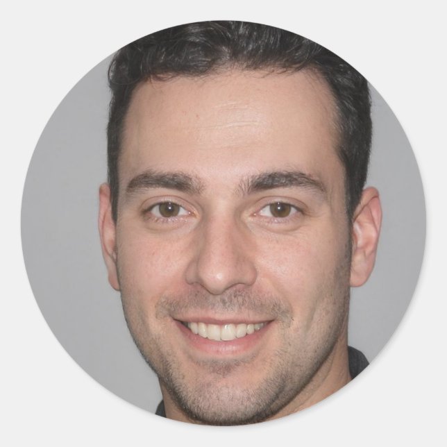 Radiate Love Classic Round Sticker (Front)