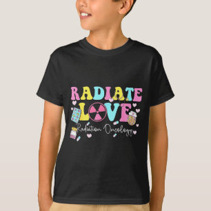 Radiate Love Radiation Oncology Valentine's Day Ra T-Shirt